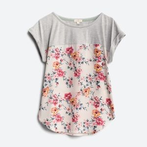 MASON & BELLE Kinglake Mixed Material Top